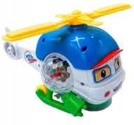 Zabawki zdalnie sterowane - Wesoły helikopter na baterie z kulą dyskotekową - miniaturka - grafika 1