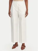 Spodnie damskie - BOSS Kuloty Tulotta 50551913 Biały Relaxed Fit - miniaturka - grafika 1