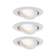 Oprawy, klosze i abażury - Paulmann 92985 reflektor wpuszczany 3 x 6W, biały - miniaturka - grafika 1
