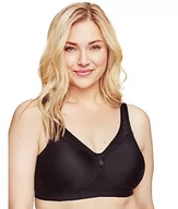 Biustonosze - Glamorise Pełen rozmiar plus size MagicLift bezszwowy codzienny biustonosz bez fiszbin #1007 czarny, Czarny, 85J - miniaturka - grafika 1