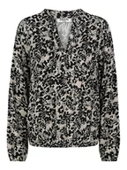 Bluzki damskie - Sublevel Bluzka w kolorze czarno-szarym - miniaturka - grafika 1