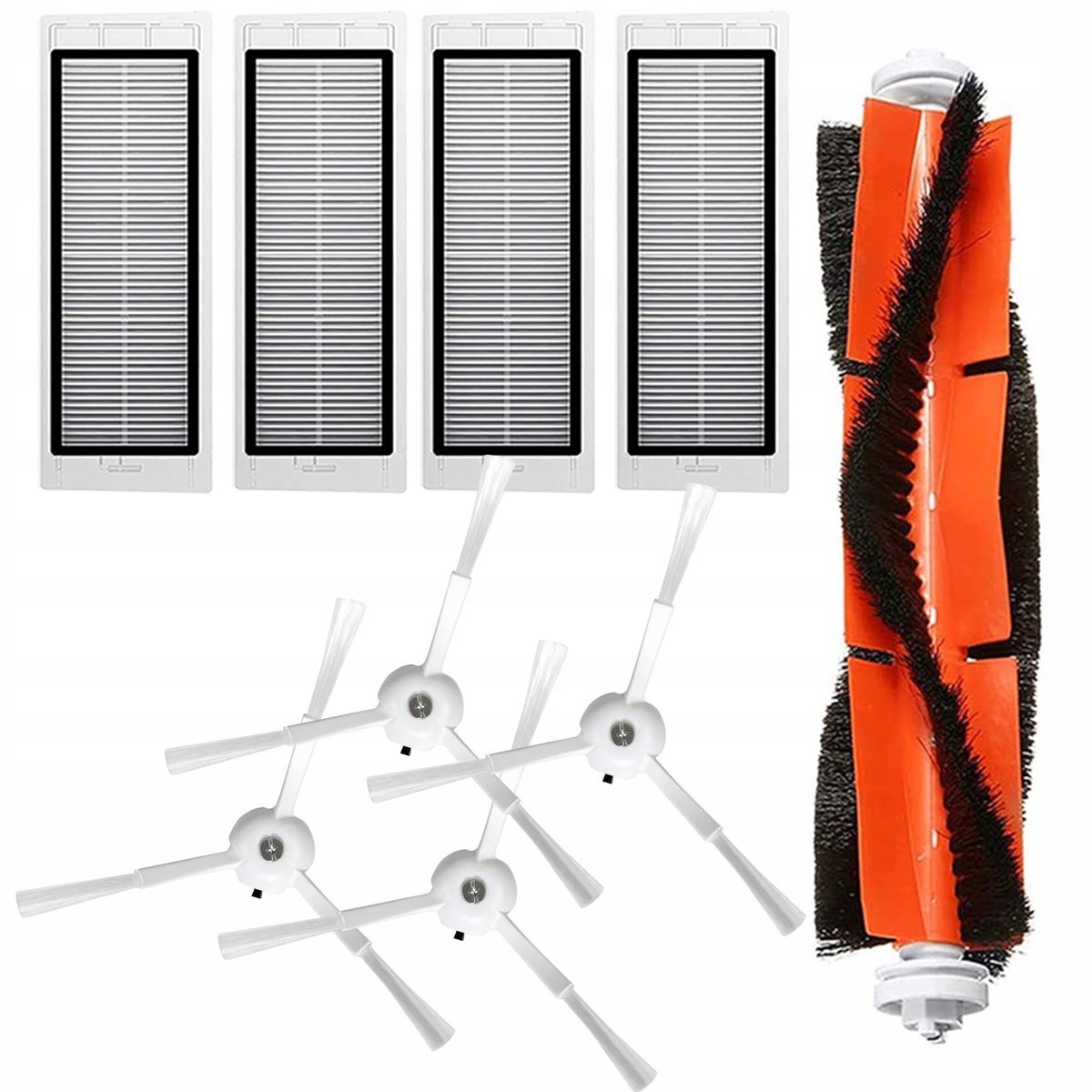 Szczotki filtry do RoboRock E25/S6/S50/S5MAX SDJQR01RR, SDJQR02RR - 9 szt.