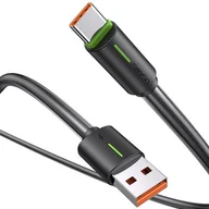 Kable USB - Kabel USB - USB-C USAMS SJ732 1 m Czarny - miniaturka - grafika 1