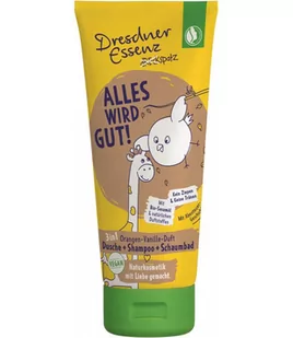 Dresdner Essenz Dresdner Essenz: pomarańczowy żel 3w1 Głowa do góry! Dirty Birdie - Kosmetyki kąpielowe dla dzieci - miniaturka - grafika 1