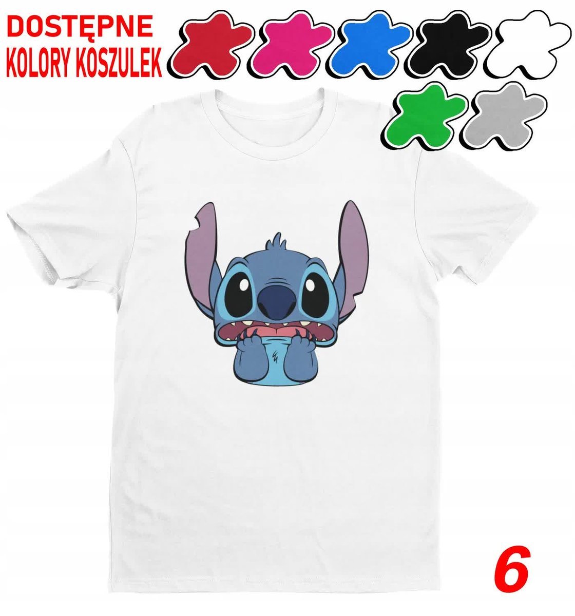 Koszulka Dziecięca Z Nadrukiem Dla Fana Stich Angel Słodziak -L 146-152