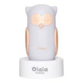Wyposażenie pokoiku dziecięcego - Olala Boutique, Lampka nocna LED, Olala, Sowa Come, biała - miniaturka - grafika 1