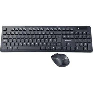 Gembird Zestaw klawiatura+mysz czarny/bezprzewodowy US UKGEMRZSB000007 - Zestawy myszka + klawiatura - miniaturka - grafika 1