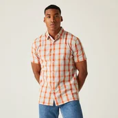 Koszule męskie - Regatta Męska koszula Denmoor Srebrny, Cotton, Rozmiar: M - miniaturka - grafika 1