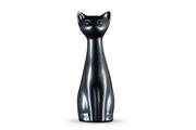 Figurki dekoracyjne - Figurka Kot VELPO czarny, 7,5x22,5x7,5, ceramika - miniaturka - grafika 1
