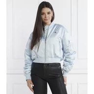 Kurtki damskie - CALVIN KLEIN JEANS Kurtka bomber | Cropped Fit - miniaturka - grafika 1