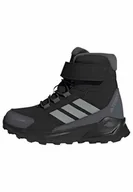 Buty dla chłopców - adidas Uniseks - dzieci Terrex Trailmaker 2 High CLIMAWARM+ Kids, Core Black/Matte Silver/Grey Six, 40 EU - miniaturka - grafika 1