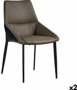 Gift Decor Fotel Pleciony Niebieski Szary Stal 50 x 87 x 61 cm 2 Sztuk - Fotele - miniaturka - grafika 1