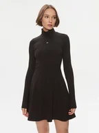 Sukienki - Tommy Jeans Sukienka codzienna DW0DW17524 Czarny Slim Fit - miniaturka - grafika 1