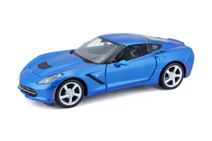 Maisto Corvette Stingray coupe 2014 1/24 Niebieska - Kolekcjonerskie modele pojazdów - miniaturka - grafika 1