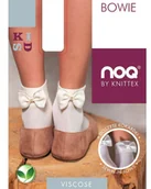 Skarpetki dla dzieci - Noq by Knittex Dziecięce skarpetki Bowie cream, 15-17 - miniaturka - grafika 1