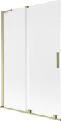 Parawany nawannowe - Mexen Velar L parawan nawannowy 2-skrzydłowy rozsuwany 120 x 150 cm, szron, złoty szczotkowany - 896-120-003-31-55 - miniaturka - grafika 1