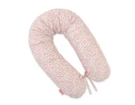 Poduszki do karmienia - Poduszka ciążowa Longer dla kobiet w ciąży do spania - Łączka różowa - miniaturka - grafika 1