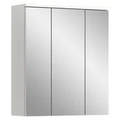 Ramki na zdjęcia - Solero szafka łazienkowa z lustrem 3 drzwi z lustrem biały połysk, biały. - miniaturka - grafika 1