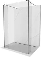 Ścianki i drzwi prysznicowe - Mexen Kioto ścianka prysznicowa wolnostojąca 110 x 30 x 30 cm, transparent, gun gray szczotkowany - 800-110-030-222-66-00-030 - miniaturka - grafika 1