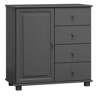 Komoda drewniana sosnowa nr48 g47 szara - Komody - miniaturka - grafika 1