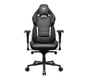 Fotele gamingowe - Cougar Hotrod Royal Gamingowy do 136kg Skóra ECO Czarny - miniaturka - grafika 1