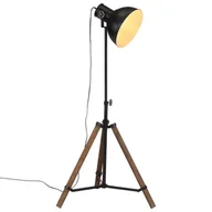Lampy stojące - vidaXL Lampa stojąca, 25 W, czarna, 75x75x90-150 cm, E27 - miniaturka - grafika 1