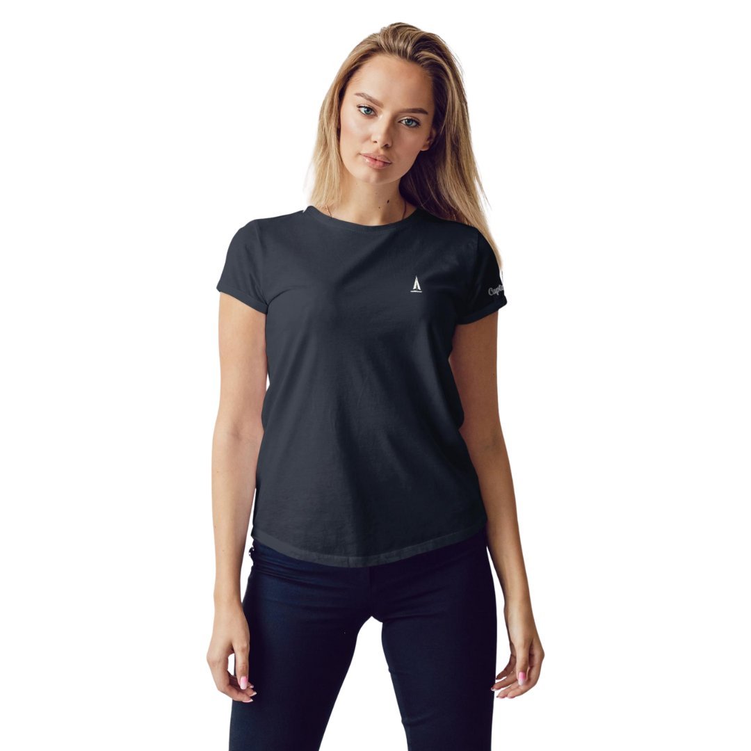 T-SHIRT damski koszulka z haftem Captain Mike bawełniana 4XL