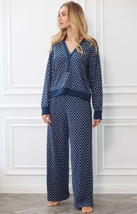 DKNY piżama damska z długim rękawem i długimi spodniami YI2922596, Kolor granatowy-wzór, Rozmiar XS, DKNY - Primodo.com - Kurtki i kamizelki sportowe damskie - miniaturka - grafika 1