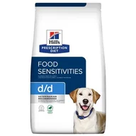 Sucha karma dla psów - Hills Prescription Diet D/D Skin Food Sensitivities Duck&Rice Canine 24 kg - miniaturka - grafika 1