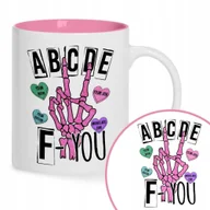 Kubki - Kubek Ceramiczny Różowy Na Prezent ZABAWNE WZORY - miniaturka - grafika 1