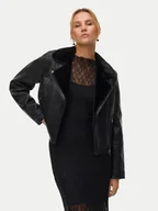 Kurtki damskie - Vero Moda Kurtka z imitacji skóry Hailey 10250405 Czarny Regular Fit - miniaturka - grafika 1
