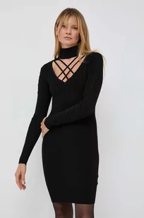 Guess sukienka kolor czarny mini dopasowana - Sukienki - miniaturka - grafika 1