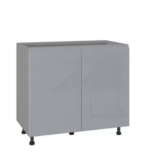 Rimini Szafka Dolna D2-90 Szary Połysk - Meble kuchenne - miniaturka - grafika 1