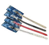 Obroże dla kotów - Yarro Obroża z serduszkami dla kota 26cm czarna - miniaturka - grafika 1