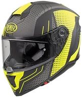 Kaski motocyklowe - Premier HELM HYPER BP Y 9 BM, SZARY/żółty, S - miniaturka - grafika 1