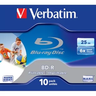 Verbatim BD-R BLU-RAY 25GB 6x PRINT. Pudełko0 43713 VBRPB6 - Nośniki danych - miniaturka - grafika 1