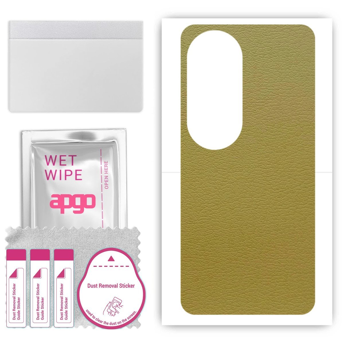 Folia naklejka skórka strukturalna na TYŁ do Oppo A60 - Skóra Oliwkowa - apgo SKINS