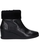 Botki damskie - Buty Geox D Anylla Wedge G Damskie Skórzane Czarne-41 - miniaturka - grafika 1
