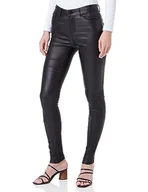 Spodnie damskie - VERO MODA Damskie spodnie Vmseven Nw S Smooth Coated Pant TLL Noos, Black/Detail:coated, (M) W / 34L - miniaturka - grafika 1