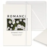 Notesy i bloczki - NOTES PLANER NOTATNIK W LINIE BIAŁY ROMANCE WZORY - miniaturka - grafika 1