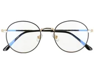 Okulary korekcyjne, oprawki, szkła - Okulary Lenonki z filtrem światła niebieskiego do komputera zerówki 2531-1 - miniaturka - grafika 1