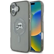 Etui i futerały do telefonów - Etui KARL LAGERFELD IML Metal Karl&Choupette Head MagSafe do Apple iPhone 16 Czarny | Bezpłatny transport - miniaturka - grafika 1