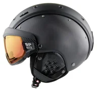 Kaski narciarskie - Kask narciarski CASCO SP-6 Visor VAUTRON black structure L - miniaturka - grafika 1