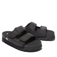 Klapki i japonki damskie - Damskie Klapki TIMBERLAND SANTAMONICASUNRISESLIDE2B TB0A2QV40151 – Czarny - miniaturka - grafika 1