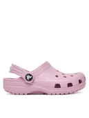 Buty dla dziewczynek - Crocs Klapki Classic Clog 206991 Różowy - miniaturka - grafika 1