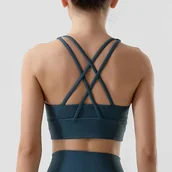 Biustonosze - Biustonosz sportowy ze skrzyżowanymi ramiączkami - miniaturka - grafika 1