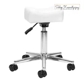 Meble kosmetyczne - Podnóżek mobilny Sillon Bell do pedicure biały - miniaturka - grafika 1