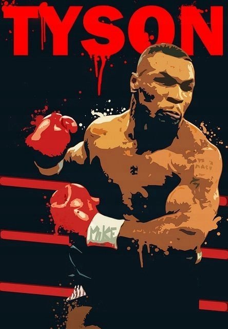 PODKŁADKA POD MYSZ Z Nadrukiem 22x18 cm Mike Tyson Iron Mike Tekst Prezent