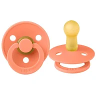 Smoczki uspokajające - Bibs M Smoczek Uspokajający 6M+ Kauczuk Hevea 1Szt. Papaya - miniaturka - grafika 1