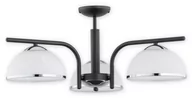 Lampy sufitowe - Lemir Lava żyrandol 3 pł. / czarny matowy + chrom O2923 W3 CZA + CH - miniaturka - grafika 1